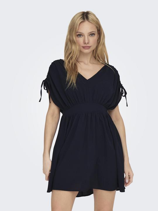 Actual product image Only V-neck dress with short sleeves (L)