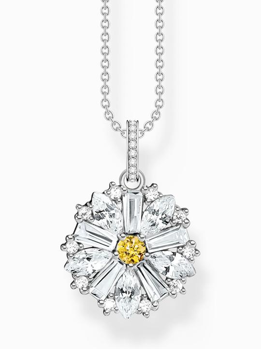 Actual product image Thomas Sabo Halskette mit Anhänger Blume Lovely Daisy Silber (Silver 925, 40 cm)