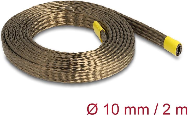 Image du produit Delock Gaine tressée en fibres de basalte 2 m x 10 mm brun (Gaines pour câbles, 200 cm)