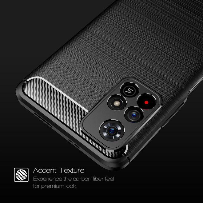 Produktbild MU Style Carbon Fiber TPU Softcase Series (Xiaomi Poco M4 Pro 5G)