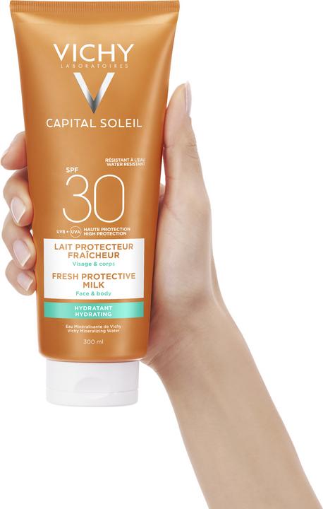 Immagine prodotto Vichy Latte solare per famiglie Capital Soleil (Latte solare, SPF 30, 300 ml, 328 g)