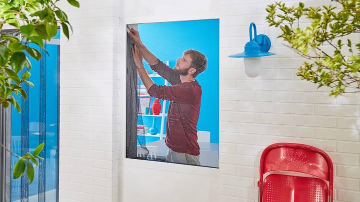 Actual product image tesa Insect screen COMFORT for windows, with Velcro tape, self-adhesive, without drilling (130 x 150 cm)