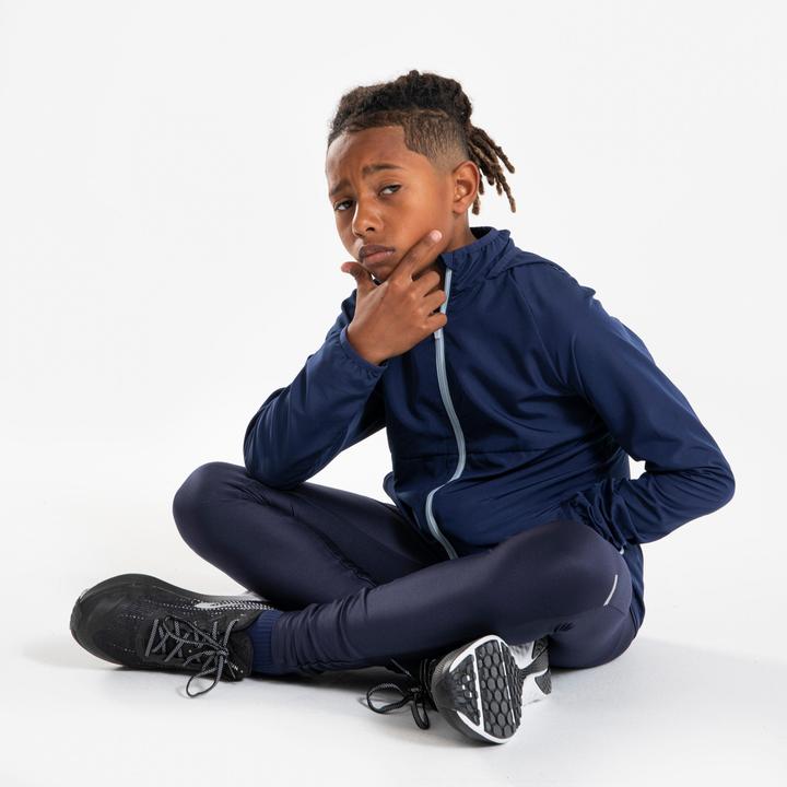 Immagine prodotto Kiprun Laufjacke Kinder winddicht - Wind Jacket marineblau/grau (164)