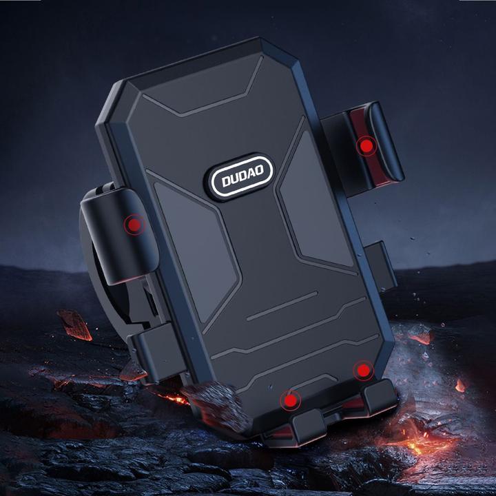 Actual product image Dudao F7C+ bicycle / motorcycle phone holder - black
