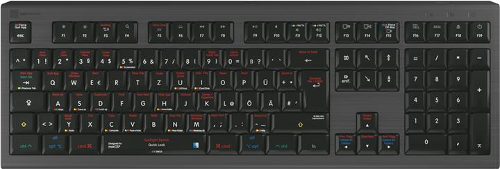 Actual product image Logickeyboard macOS X Shortcuts Astra 2 EN (Mac) (DE, Cable)