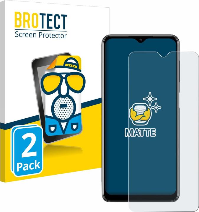 Productafbeelding BROTECT Antireflecterende schermbeschermer mat (2 Stuk, Samsung Galaxy M12)