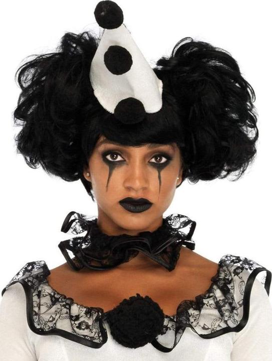 Produktbild Leg Avenue Pierrot Rüschenkleid - Clown Kostüm für Fasching Halloween (S/M)