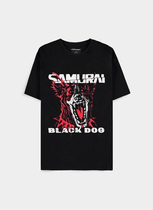 Image du produit Difuzed Cyberpunk 2077 - Black Dog Samurai Album Art Hommes T-shirt à manches courtes - 2XL (XXL)