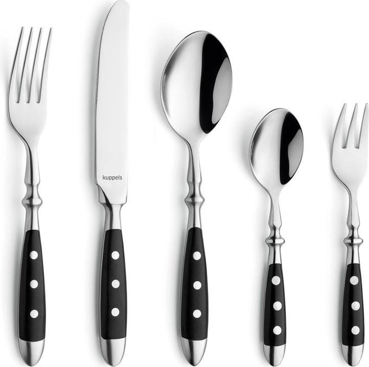 Produktbild Kuppels COUNTRY Besteckset 30-teilig schwarz (30 Stück, Besteck Set)