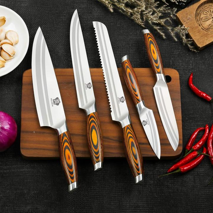 Image du produit Wildmok Set de 5 couteaux de cuisine (21 cm)