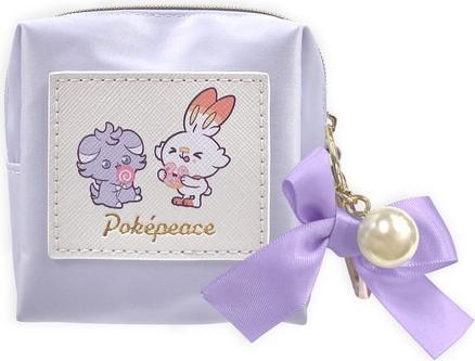 Produktbild Pokémon PokePeace Mini Pouch with Carabiner Scorbunny & Espurr (Sweets Shop)