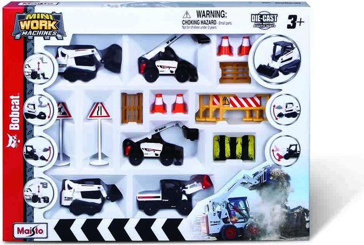 Image du produit Maisto FOOD DIE CAST 1:64 set Bobcat, 5 vehicles with accessories, 12436