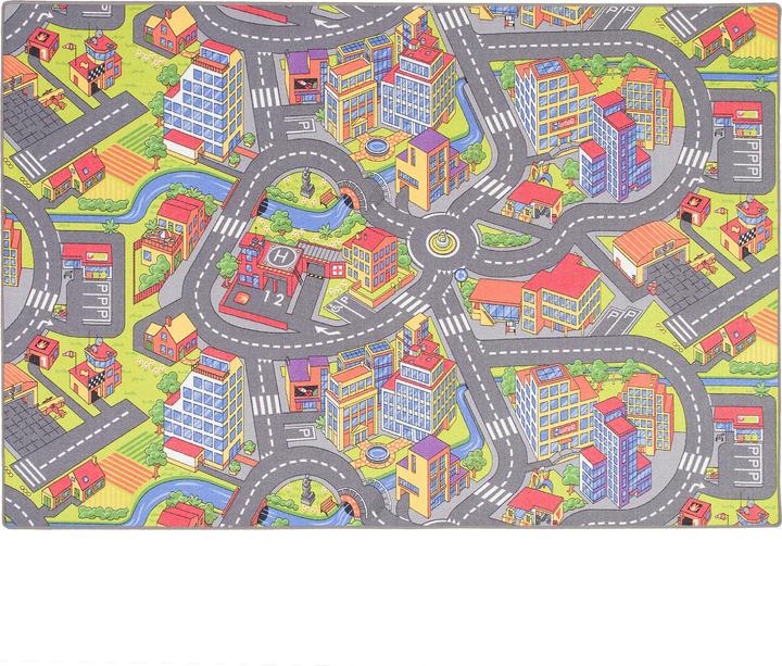 Immagine prodotto Snapstyle Tappeto da gioco per bambini Little Town 3D (80 x 160 cm)