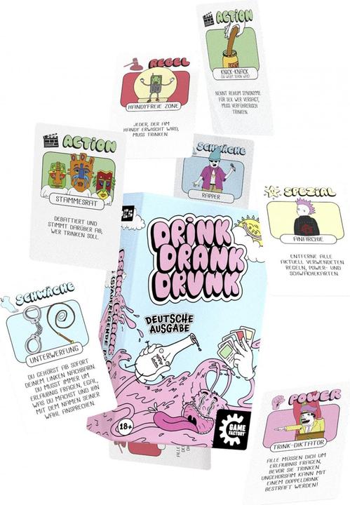 Actual product image Game Factory Drink Drank Drunk (German)