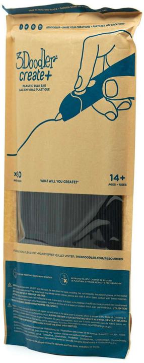 Produktbild 3Doodler Create Filament (PLA, 3 mm, 524 g, Schwarz)