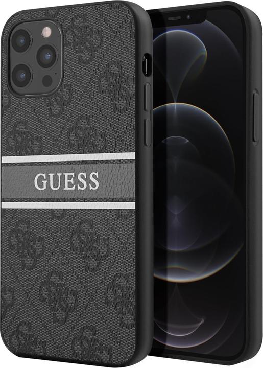 Actual product image Guess Hard Cover 4G Printed Stripe (Apple iPhone 12 Pro Max)