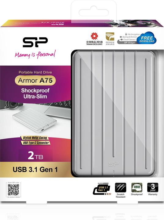 Produktbild Silicon Power Armor A75 USB 3.1 Gen 1, Type-C (2 TB)