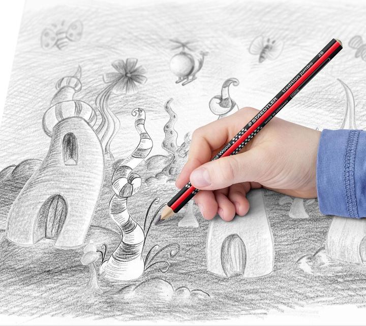 Actual product image Staedtler Tricki Dicki writing pencil 2B2s (2B, 2 x)