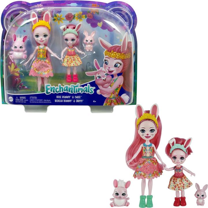 Produktbild Enchantimals Bree Bunny Puppe und kleine Schwester