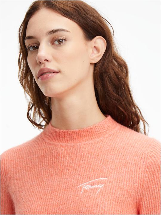Image du produit Tommy Hilfiger Tjw Signature Rib Pull à col roulé pour femme (S)
