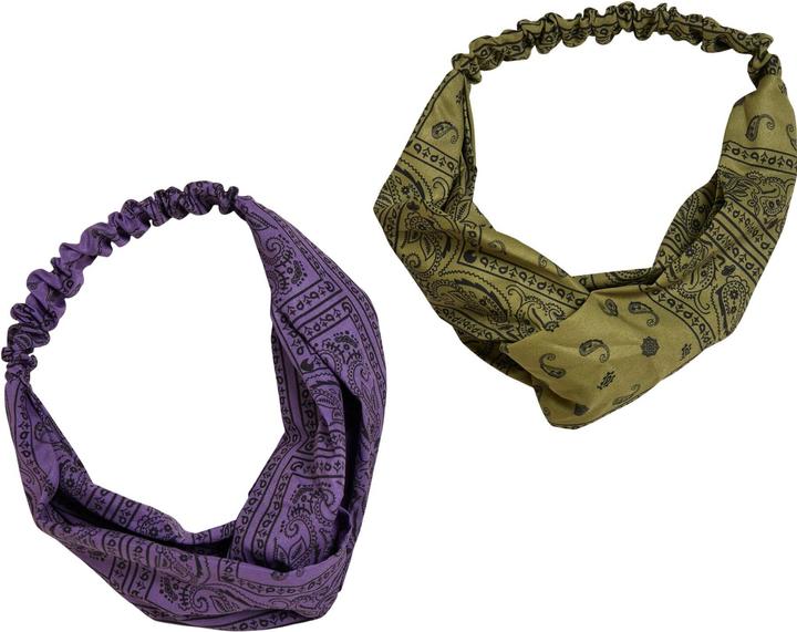 Actual product image Urban Classics Bandana Print Headband 2-Pack