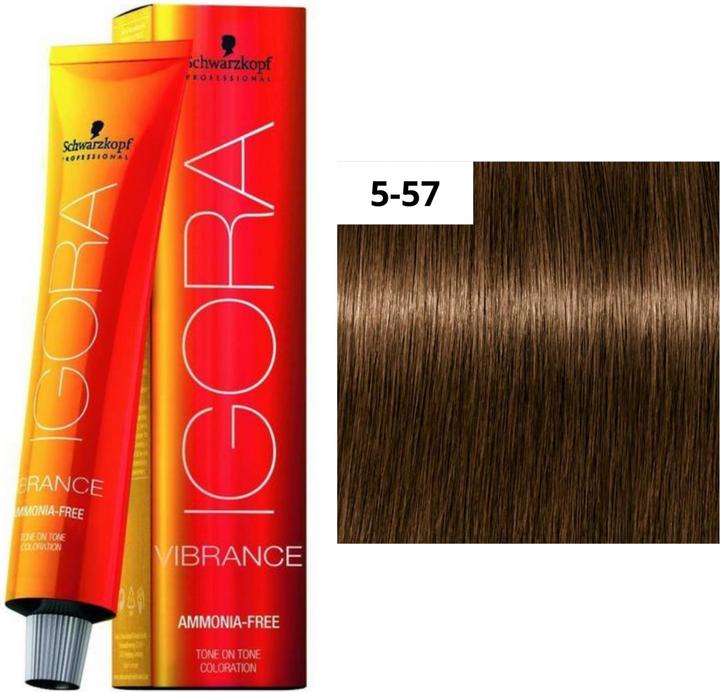 Produktbild Schwarzkopf Professional Igora Vibrance Haartönung (5-57 Hellbraun Gold Kupfer)