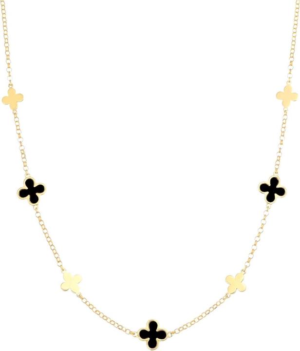 Actual product image Amen Mother of Pearl Flowers necklace (Silver 925)