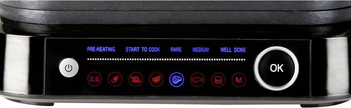 Immagine prodotto Domo Genius Grill elettrico a contatto Rivestimento antiaderente, con display Acciaio inox, nero (Spina UE)