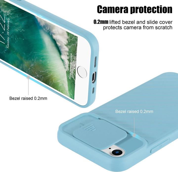 Actual product image Cadorabo TPU cover with camera protection (Apple iPhone 7, Apple iPhone SE (2nd Gen))