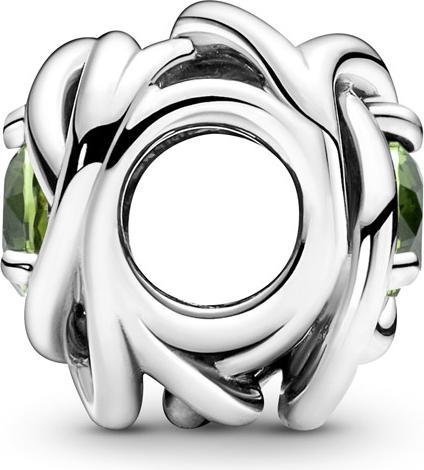Image du produit Pandora August Pierre de naissance vert printemps Cercle d'éternité Charm (Argent 925)