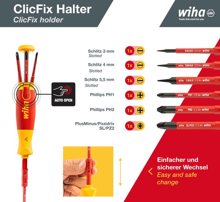 Actual product image Wiha LiftUp Electric (Pozidriv cross recess (PZ))