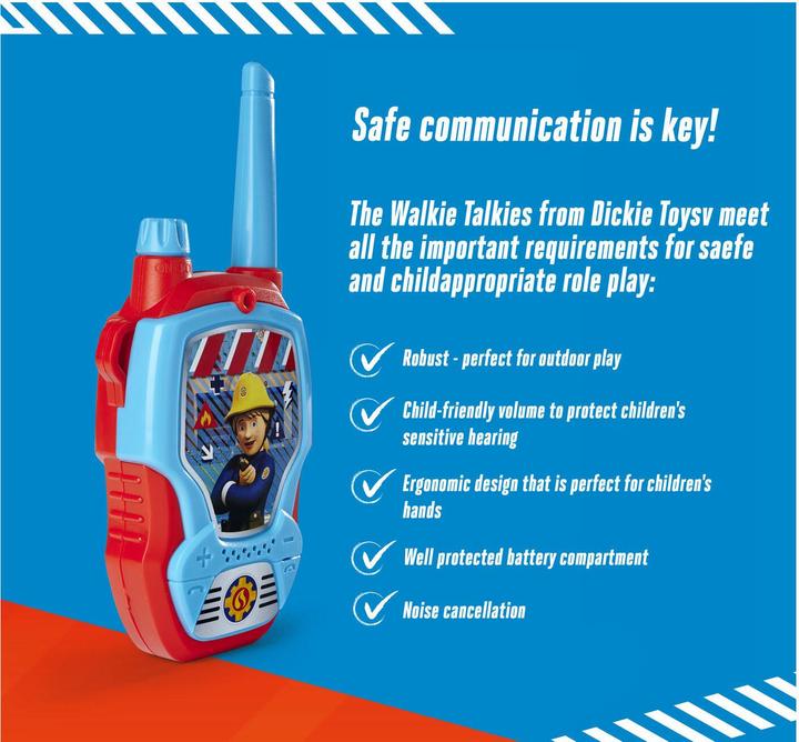 Actual product image Dickie Fireman Sam Walkie Talkie (0.10 km)