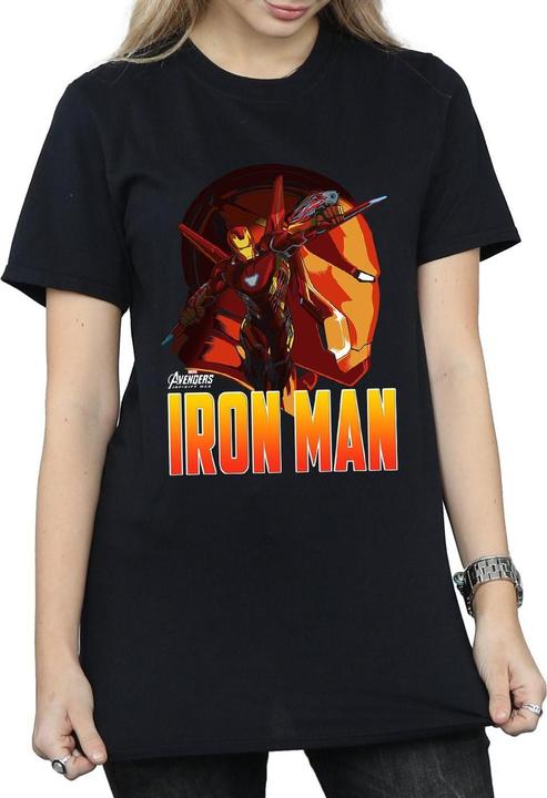 Universal Textiles Iron Man Baumwolle Boyfriend TShirt