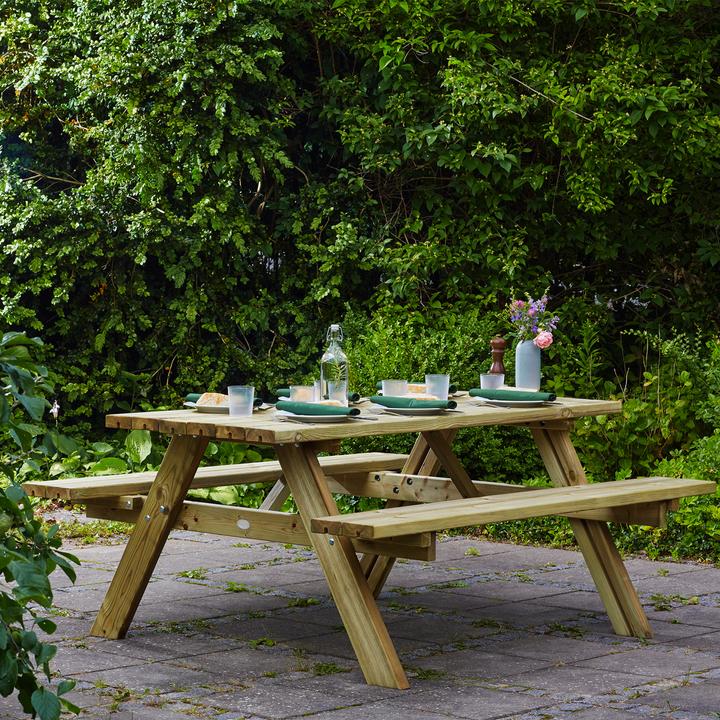 Produktbild Axi Julie Picknicktisch aus Holz Classic 177 x 154 cm - Natur
