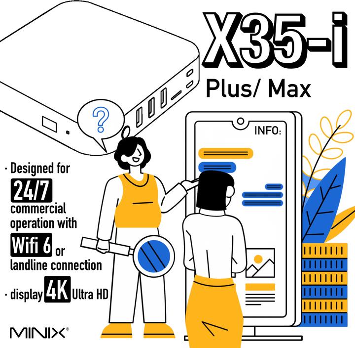 Produktbild Minix X35i Plus (ARM Cortex A55, 2 GB, Mali-G52 2EE MC2)