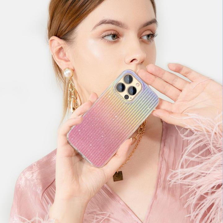Immagine prodotto Kingxbar Travel Series Custodia elegante e di lusso per iPhone 13 Pro Arancione (Sunset) (Apple iPhone 13 Pro)