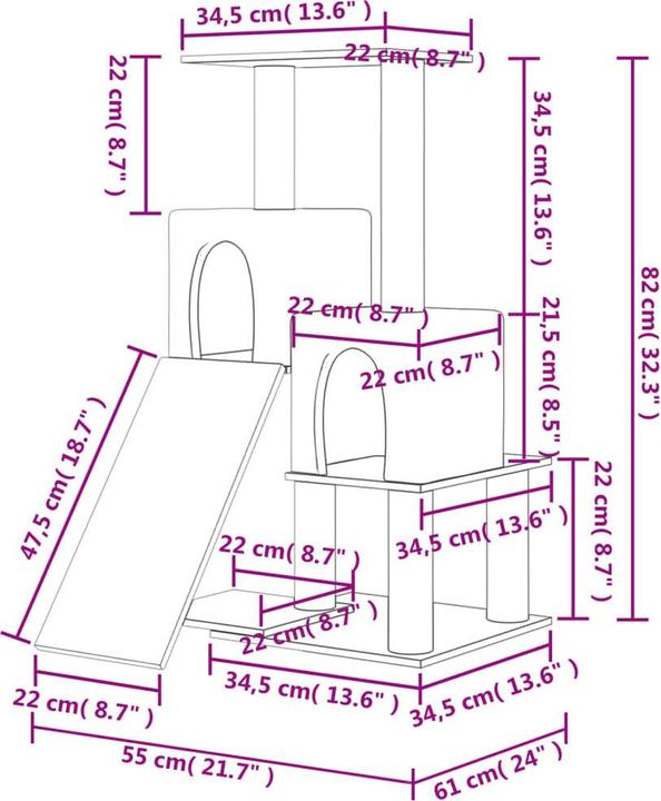 Immagine prodotto VidaXL Silvia (82 cm, Grigio chiaro)