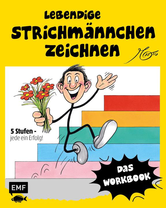 Produktbild Lebendige Strichmännchen zeichnen - Das Workbook (Deutsch, Andreas Tschudin, 2021)