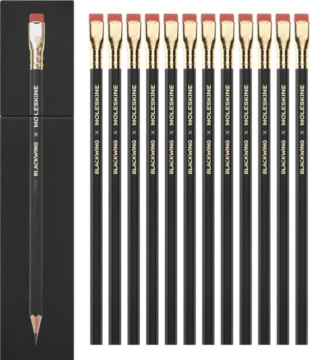Actual product image Moleskine BLACKWING X M 12Pins Hard (Hard, 12 x)