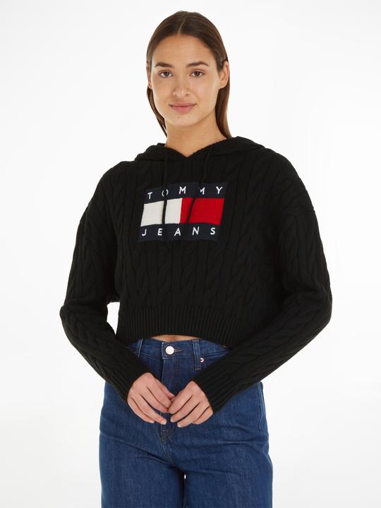 Image du produit Tommy Hilfiger Sweat à capuche Tjw Center Flag Cable pour femme (M)