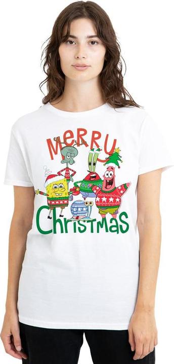 Image du produit Spongebob Squarepants - T-shirt MERRY CHRISTMAS - Adulte (S)