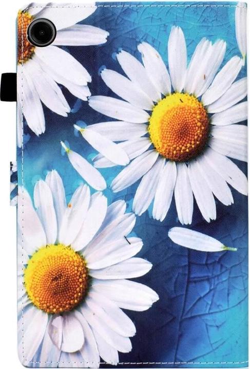 Actual product image Cover-Discount Galaxy Tab A9+ - Protective cover daisies (Galaxy Tab A9+)
