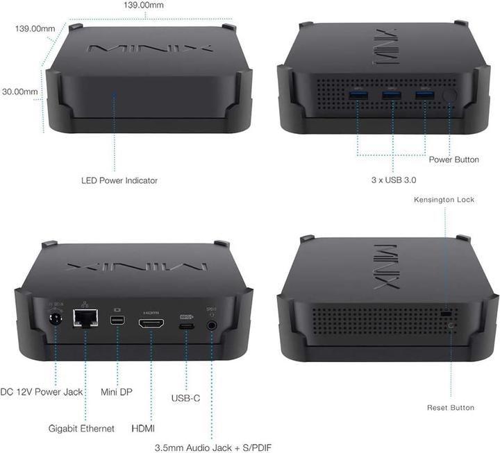 Actual product image Minix Neo J50C-4 Max (Intel Pentium J5005)