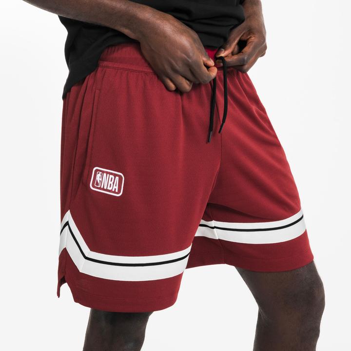 Immagine prodotto Tarmak Men's/Women's Basketball Shorts SH 900 AD NBA - Red Burgundy (XXL)