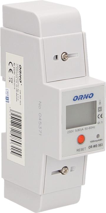 Orno 1 Fazowy Wskaźnik Zużycia Energi