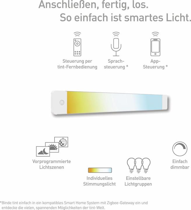 Immagine prodotto Müller Licht Luce LED Sottopensile tinta Illuminante 10 W Bianco caldo (500 lm)