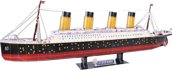 Productafbeelding Cubicfun 3d puzzel Titanic LED (266 onderdelen)