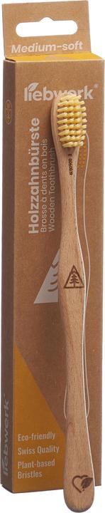 Immagine prodotto Liebwerk Spazzolino da denti in legno Ricine Pine (Medio, 1 x)