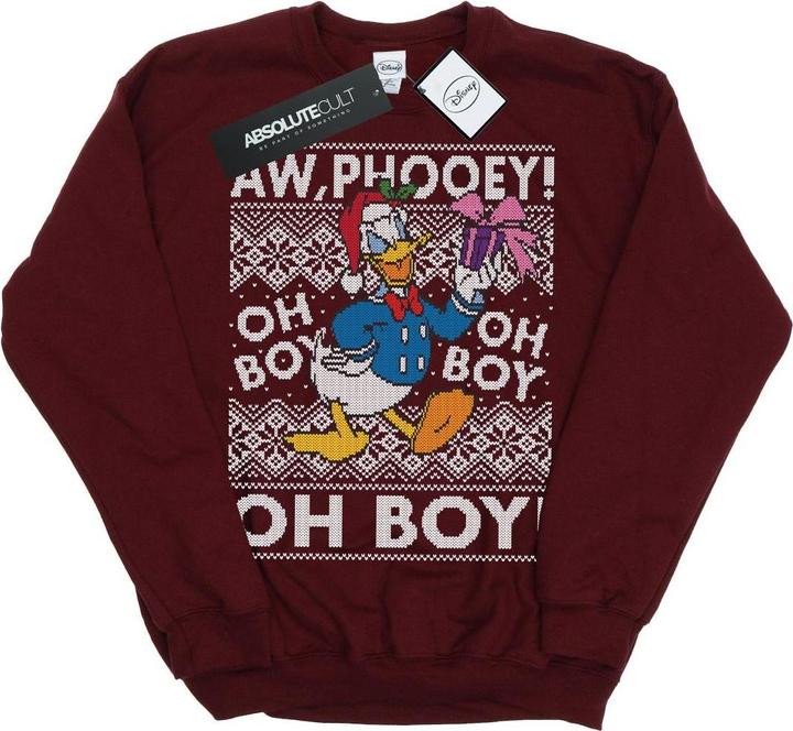 Immagine prodotto Disney Donald Duck Christmas Fair Isle Felpa Ragazzi (140, 146)
