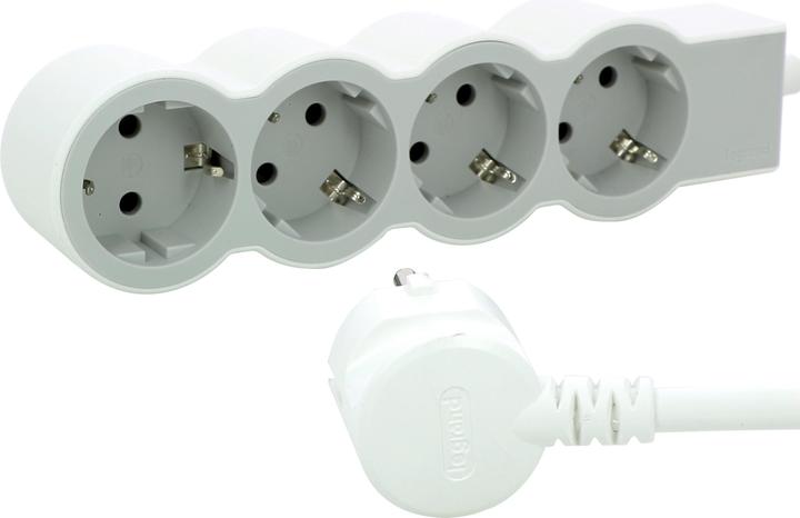 Produktbild Legrand Flache Steckdosenleiste, 4-fach Steckdose (4 x, CEE 7/7, 1.50 m)